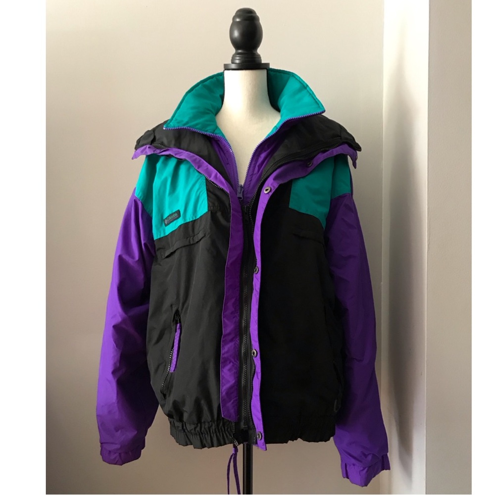 Vintage 90s Men’s Columbia Vamoose Reversible and Detachable Jacket, 2pcs